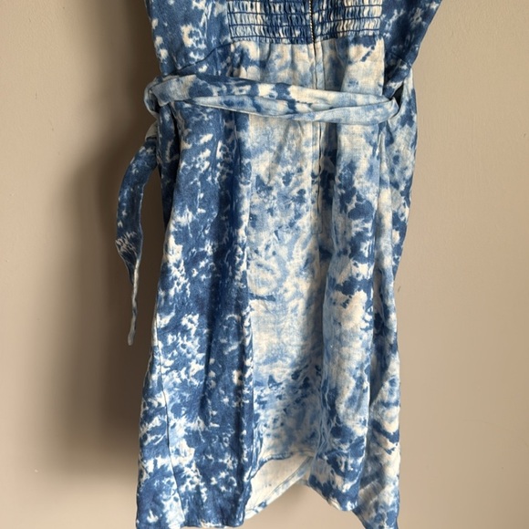 Reformation Marseilles Shibori Linen Minidress 4 - Picture 7 of 12